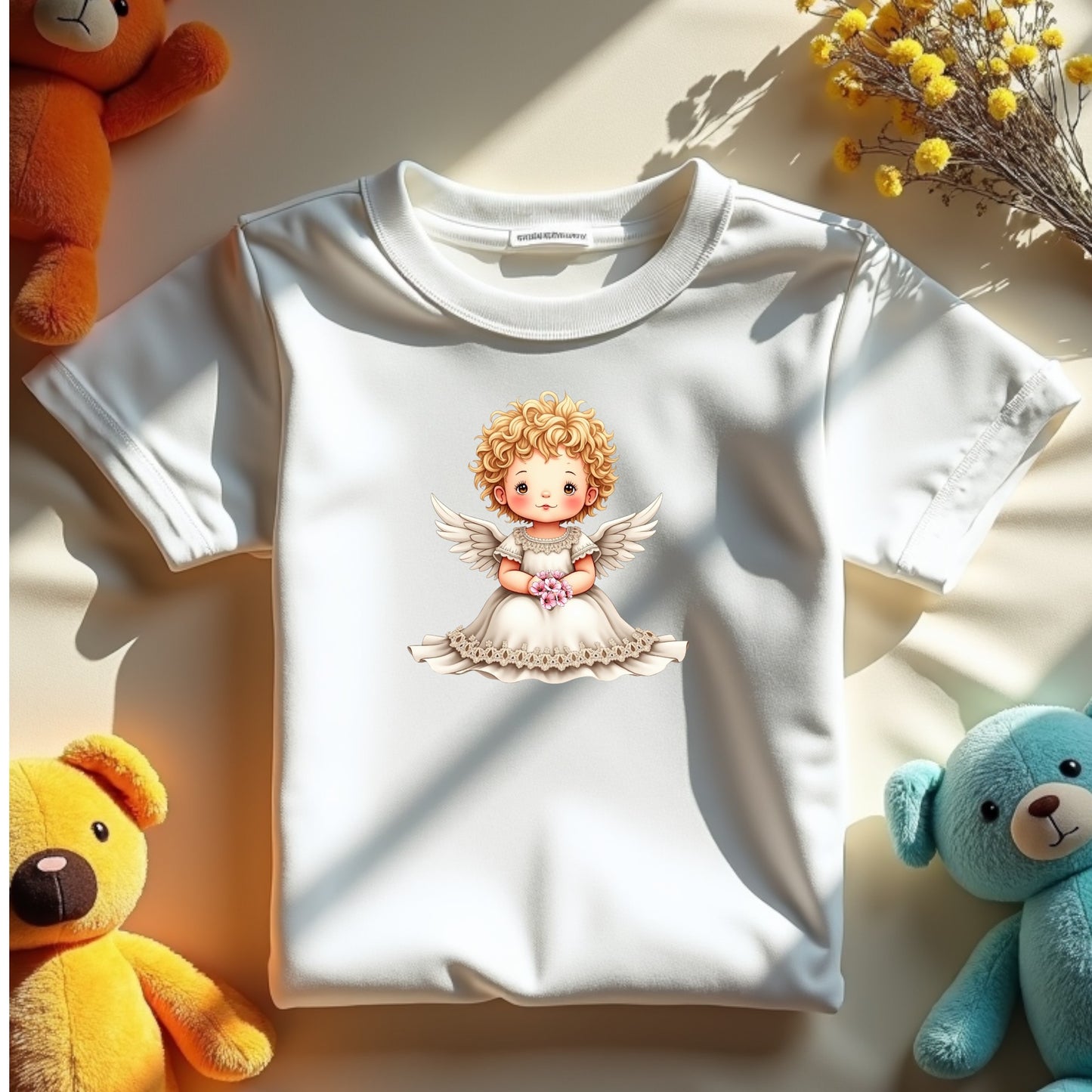 Angel Cute Blonde Girls Clipart, Wing Girl PNG, Baptism, Christian Download
