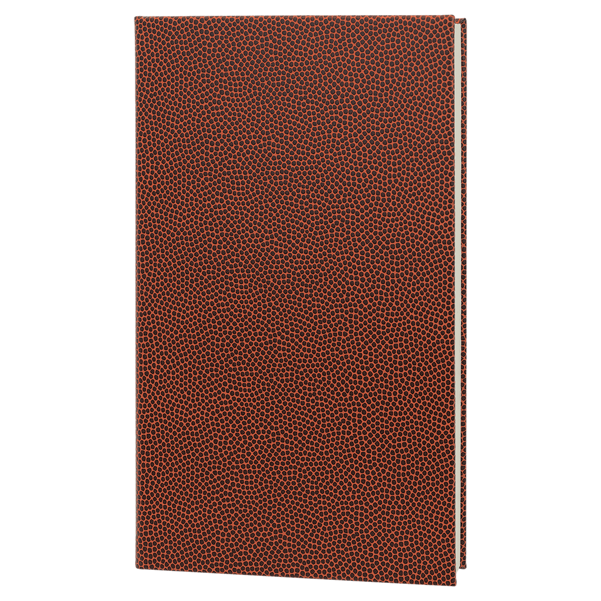 5.25" x 8.25" Football laserable leatherette journal with lined notepad, custom engraved notebook