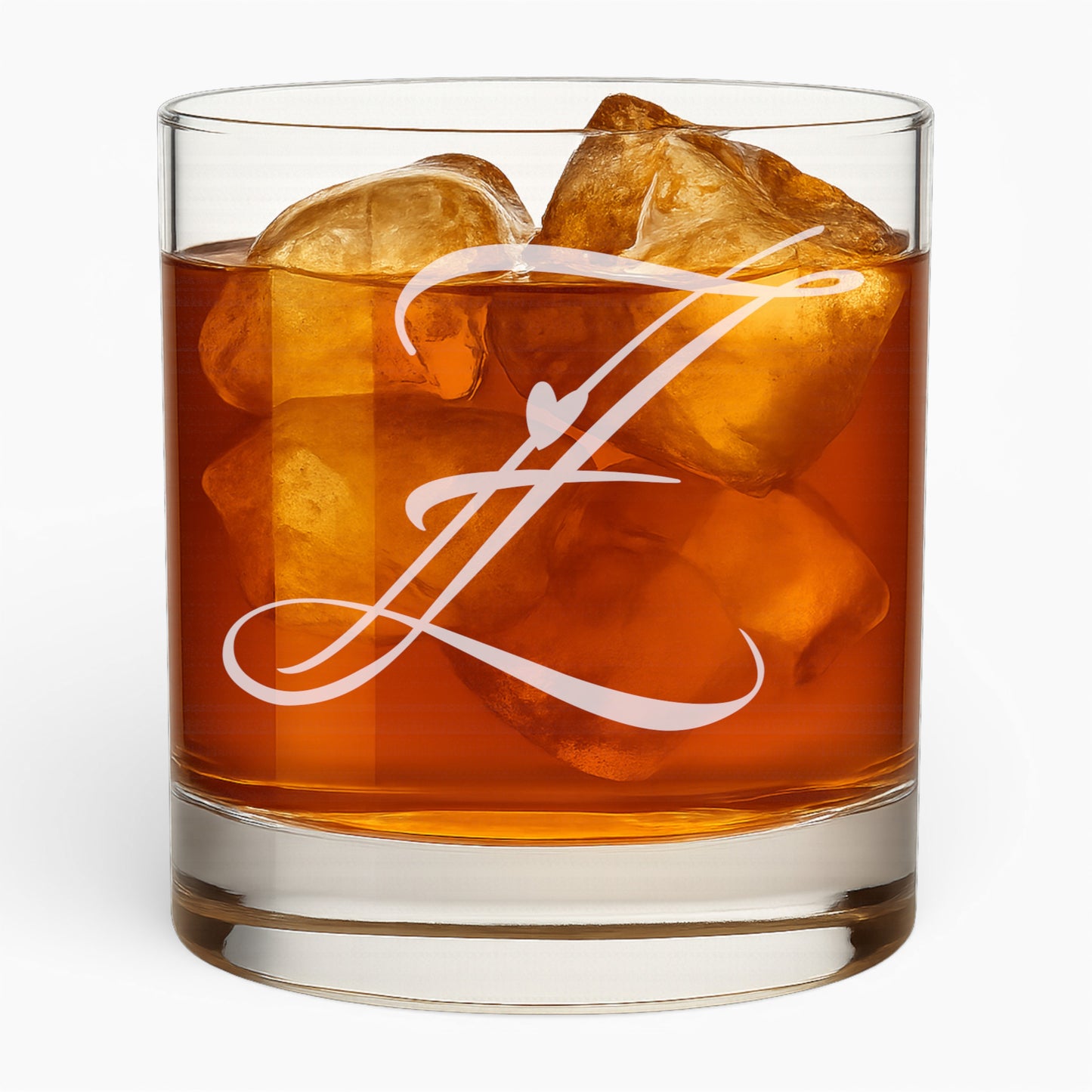 10.5 oz Love Letter Whiskey Glass - Romantic Engraved Design