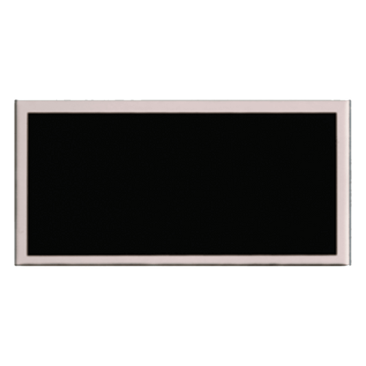 7/8" x 2 3/4" Laserable Aluminum Black Plate with Silver Border, custom laser engraved