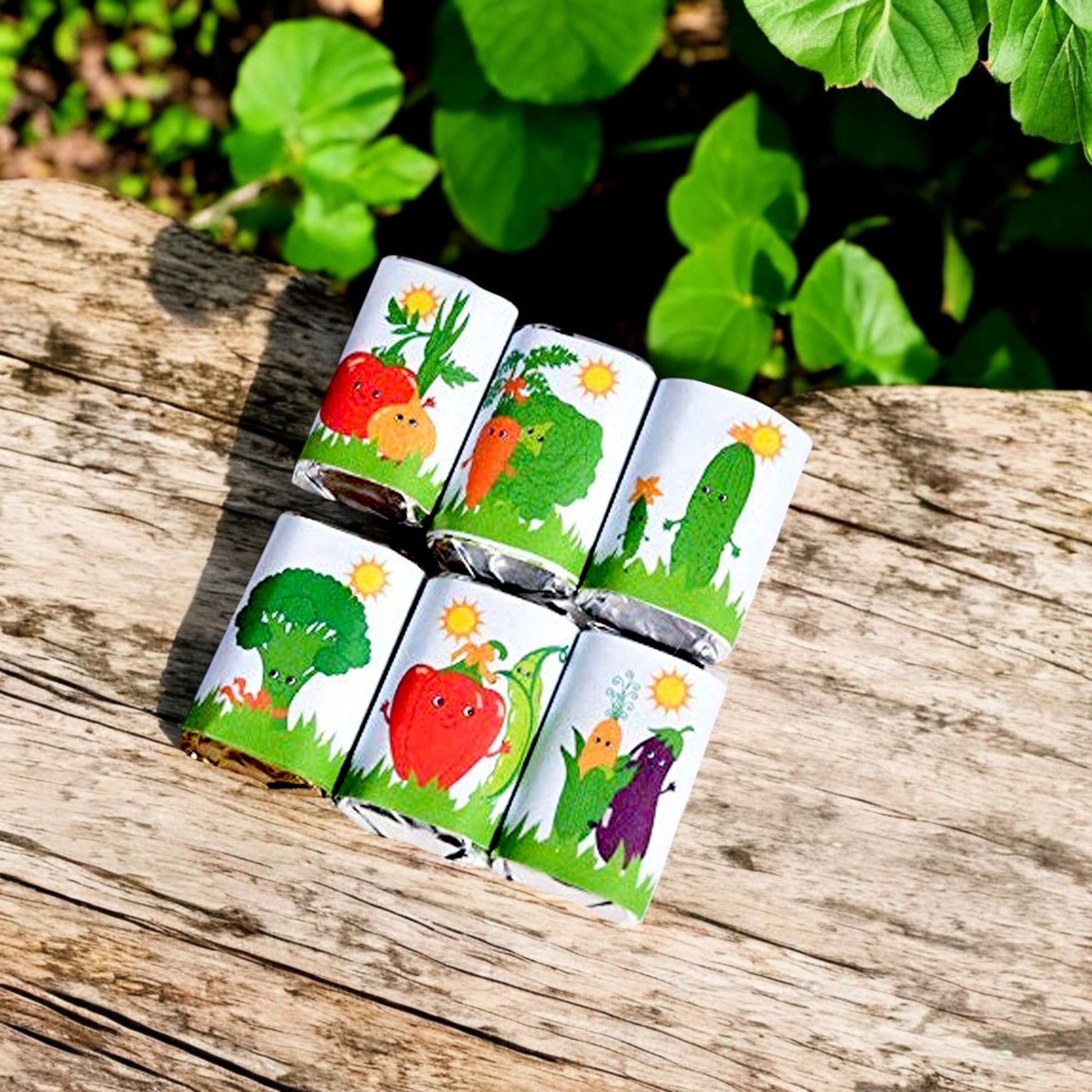 garden party favors candy labels