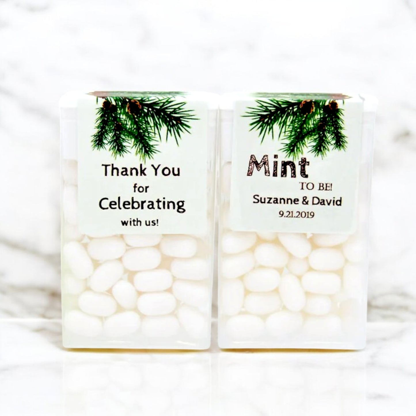 Pine Forest Tic Tac Labels - Bridal Shower Mint to Be Party Favor Stickers