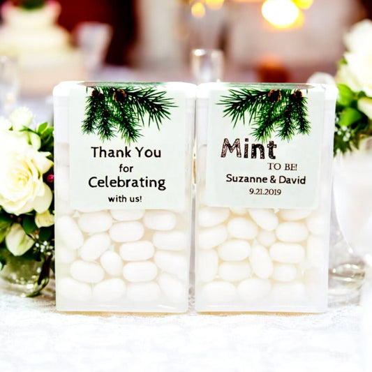 Pine Forest Tic Tac Labels -  Bridal Shower Mint to Be Party Favor Stickers