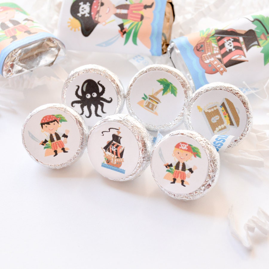 324 Pirates Stickers for Hershey Kisses, Pirates Party Decoration, Pirates Birthday Favors, Pirates Labels, Pirates Baby Shower