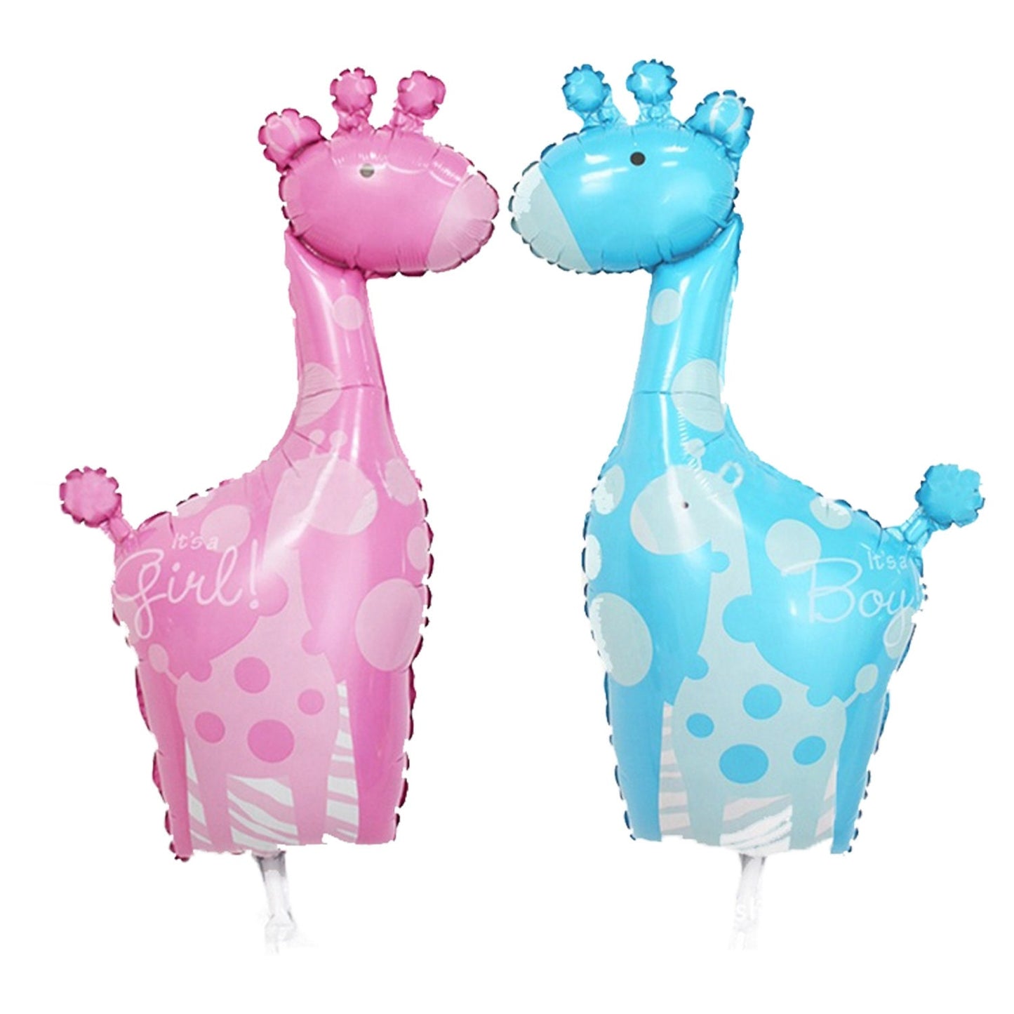 Safari Pink Blue Girafe It's a Girl Baby Shower Balloon, Giant Jungle 1st Birthday Baby Shower Party Decor