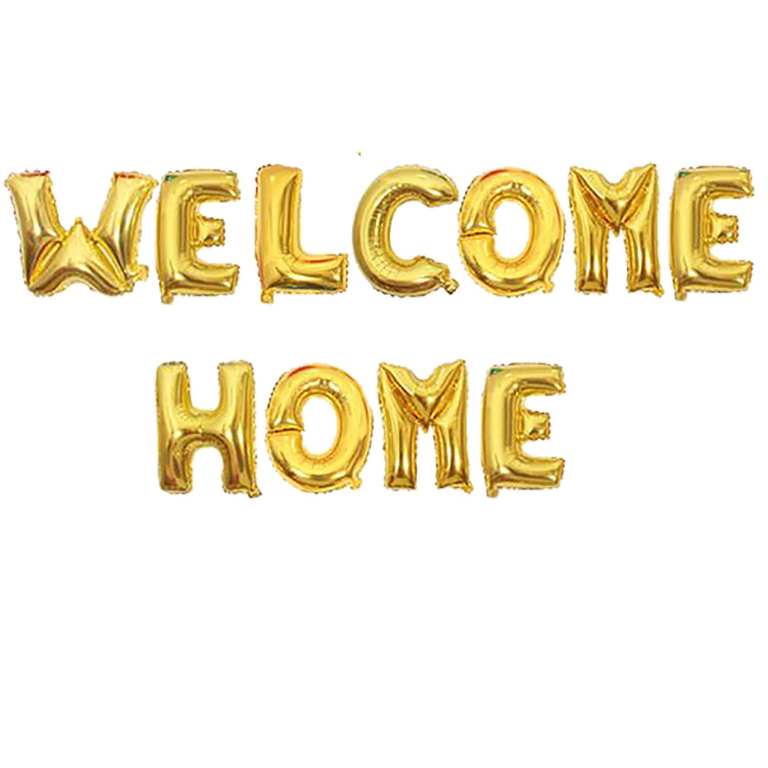 16” Welcome Home Banner Balloons, Welcome Military, Baby Arrival