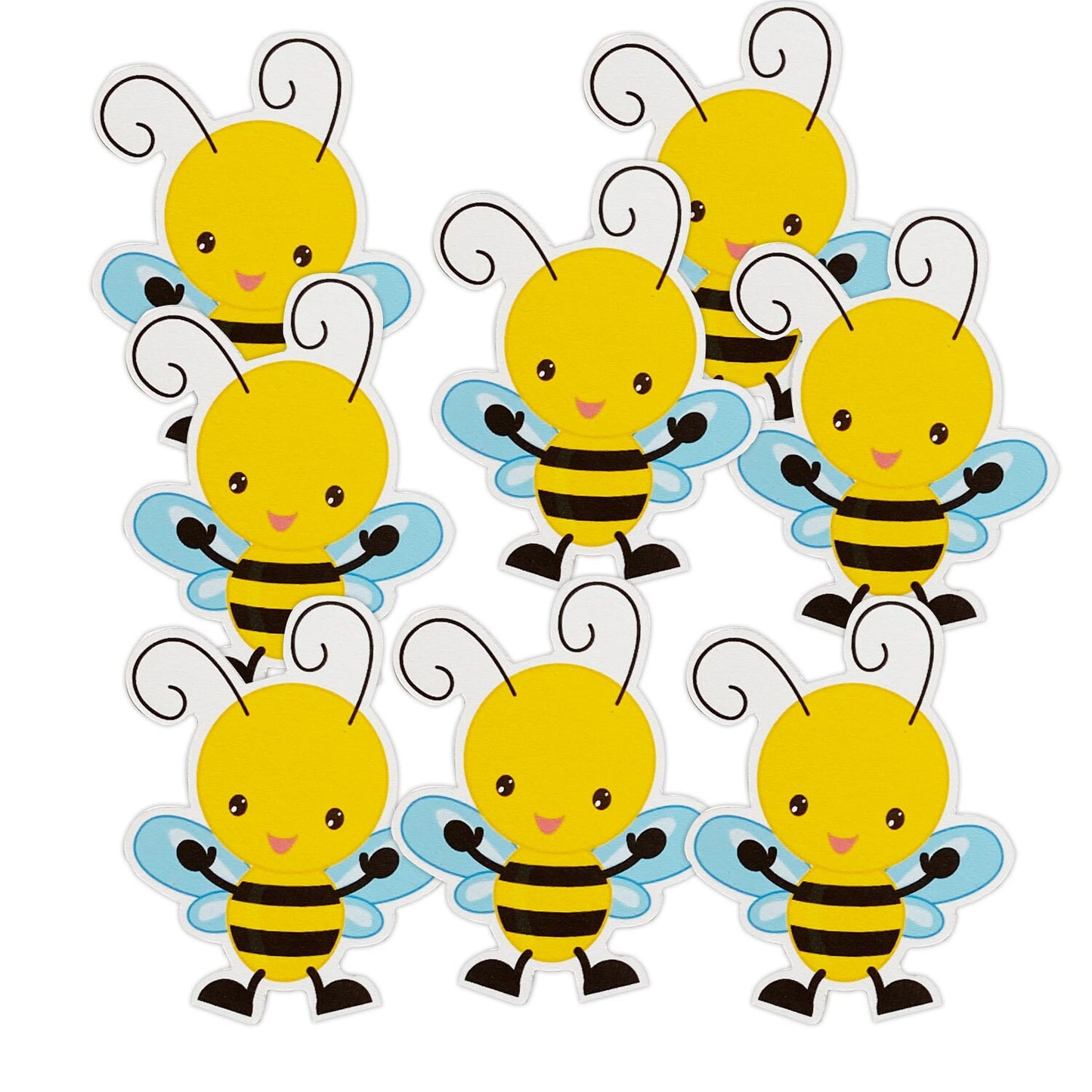Boy Bee Cutouts Blue Wings Little Bee Baby Shower Birthday Decoration