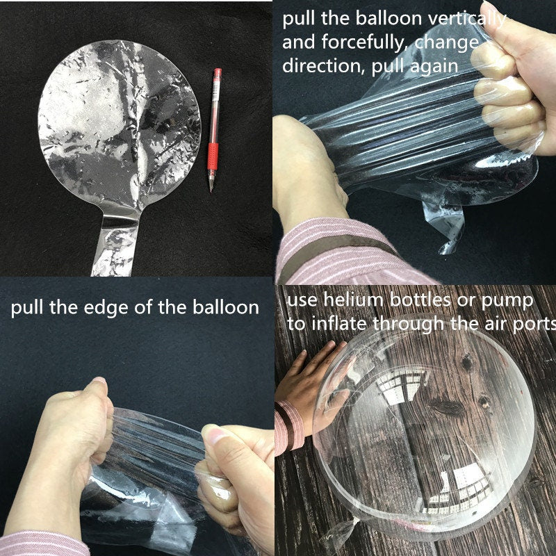 Crystal Bobo Balloons Transparent Bubble Birthday Baby Shower Decor