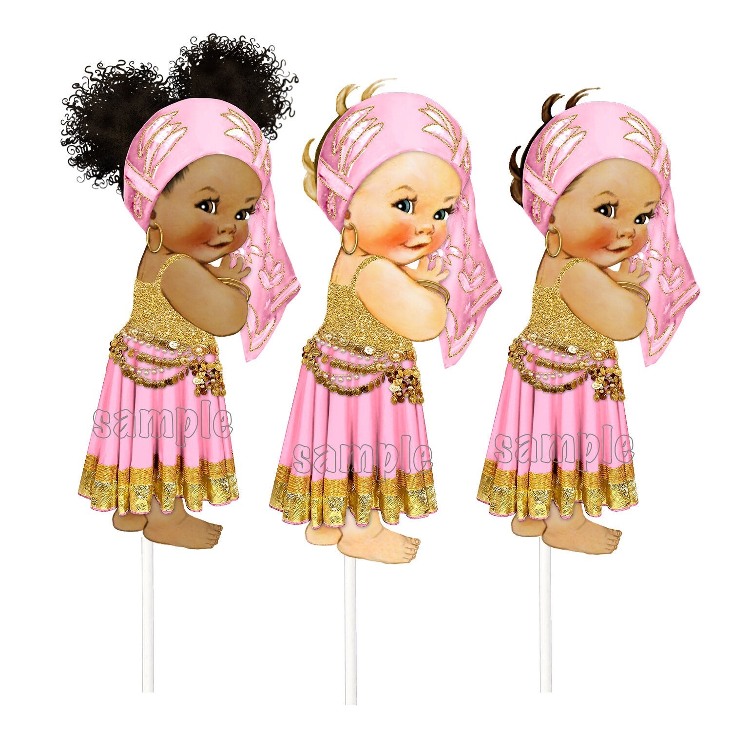Gypsy Party Centerpieces, Cutputs Girl Baby Shower Birthday Table Party Decoration