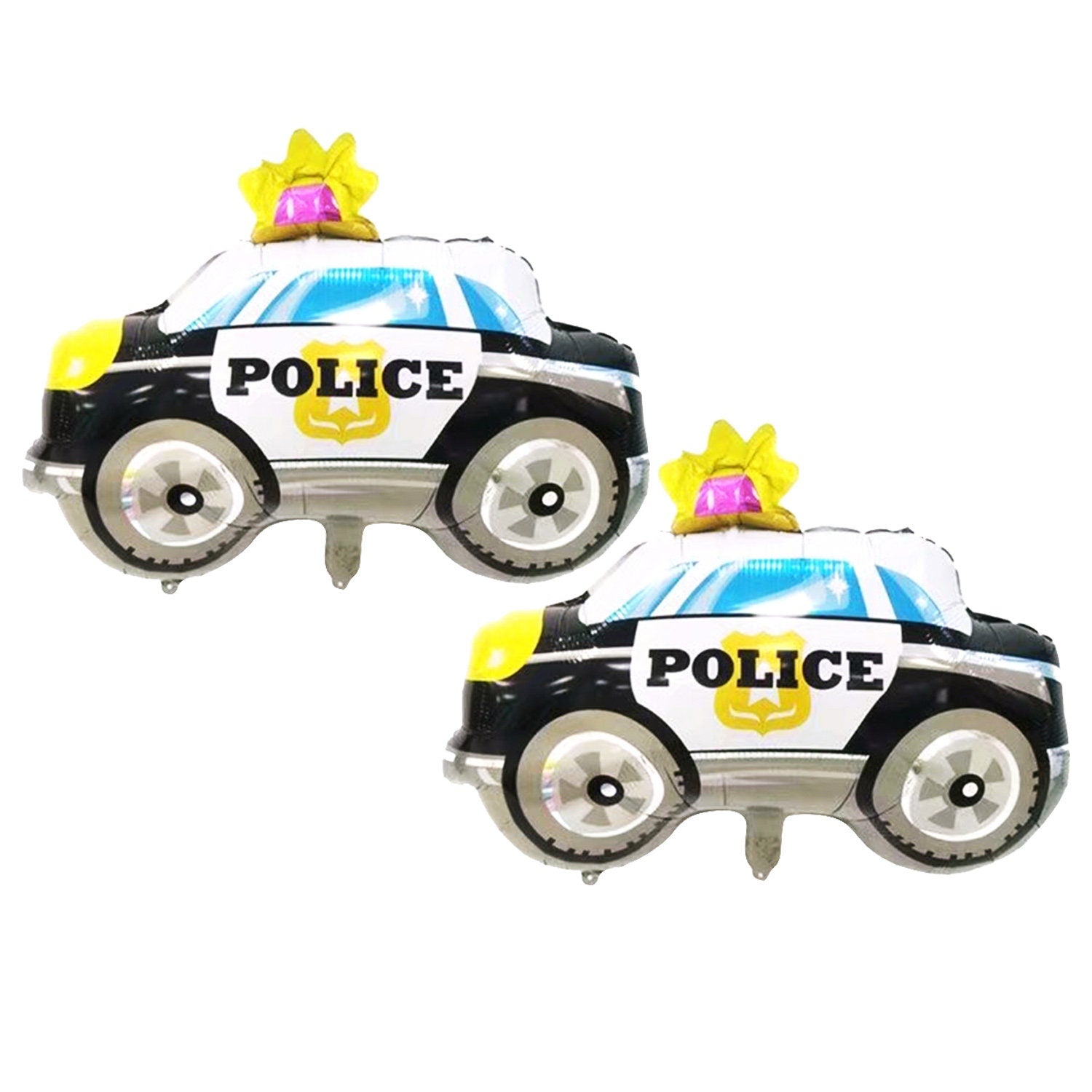 Police Car Balloons, 21 x 27.5" Boy Girl Police Birthday, Boy Baby Shower Police Party Decoration