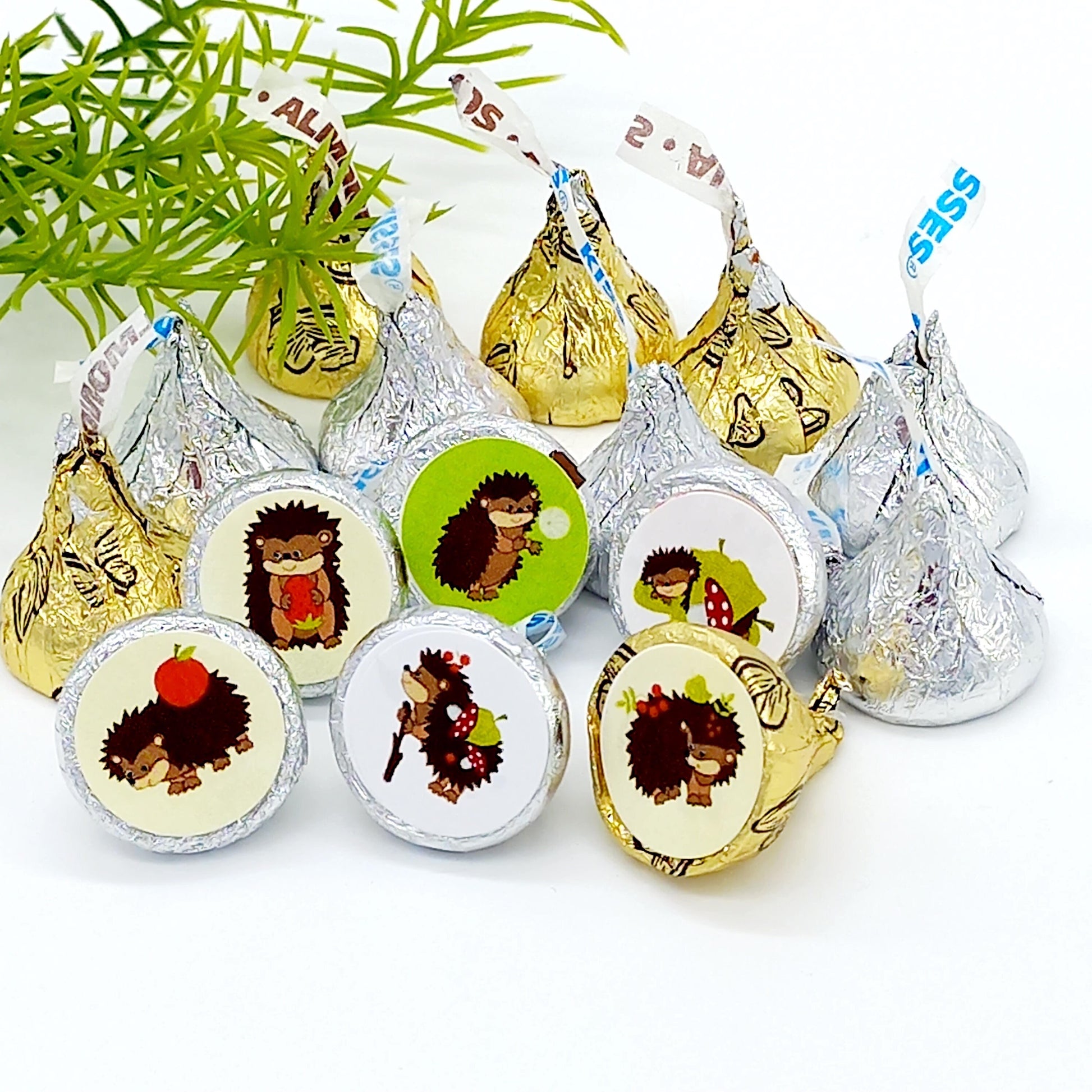 forest baby shower candy bar labels