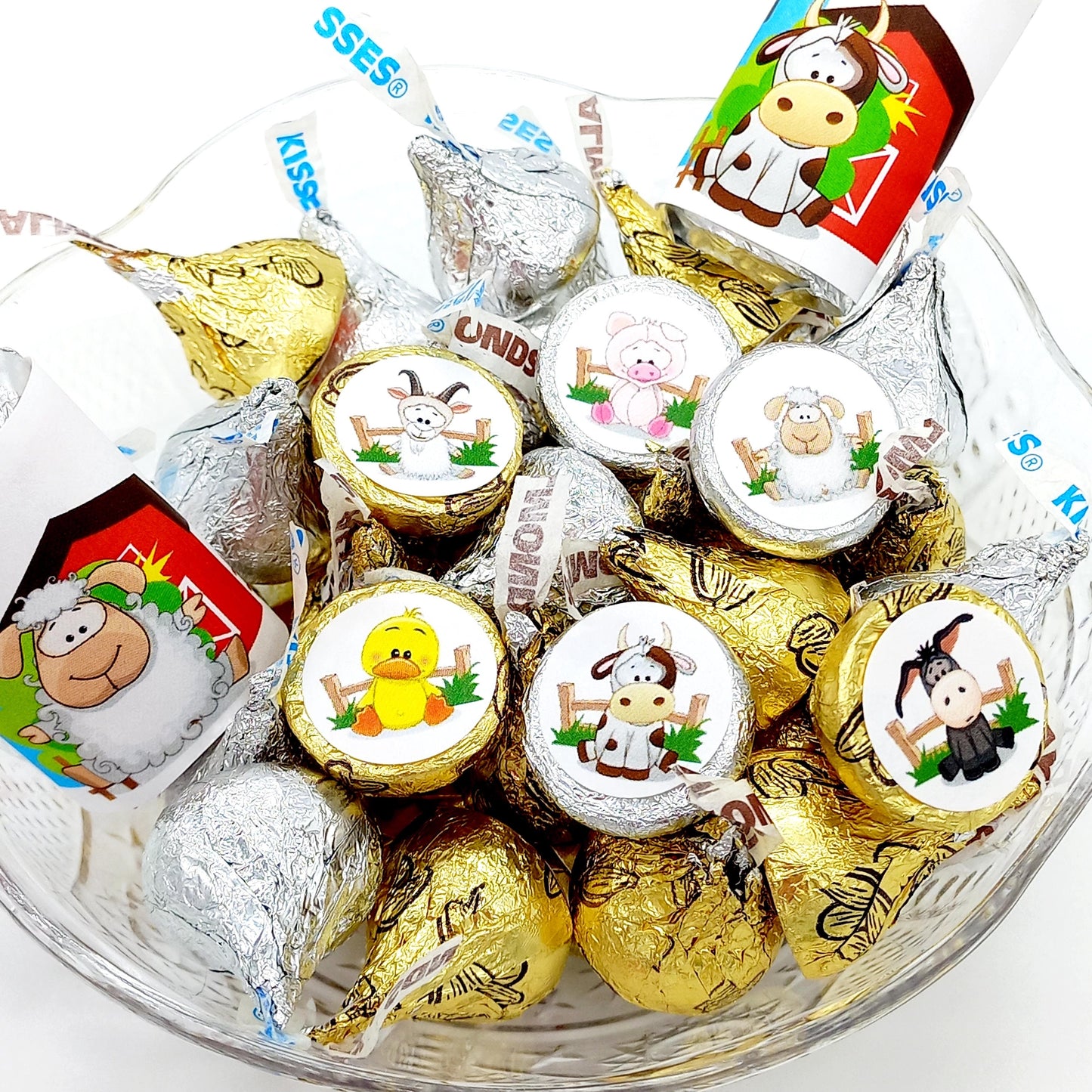 farm candy wrappers for baby shower decoration