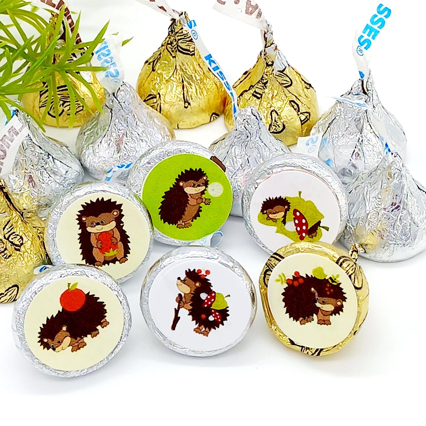 woodland baby shower candy bar labels