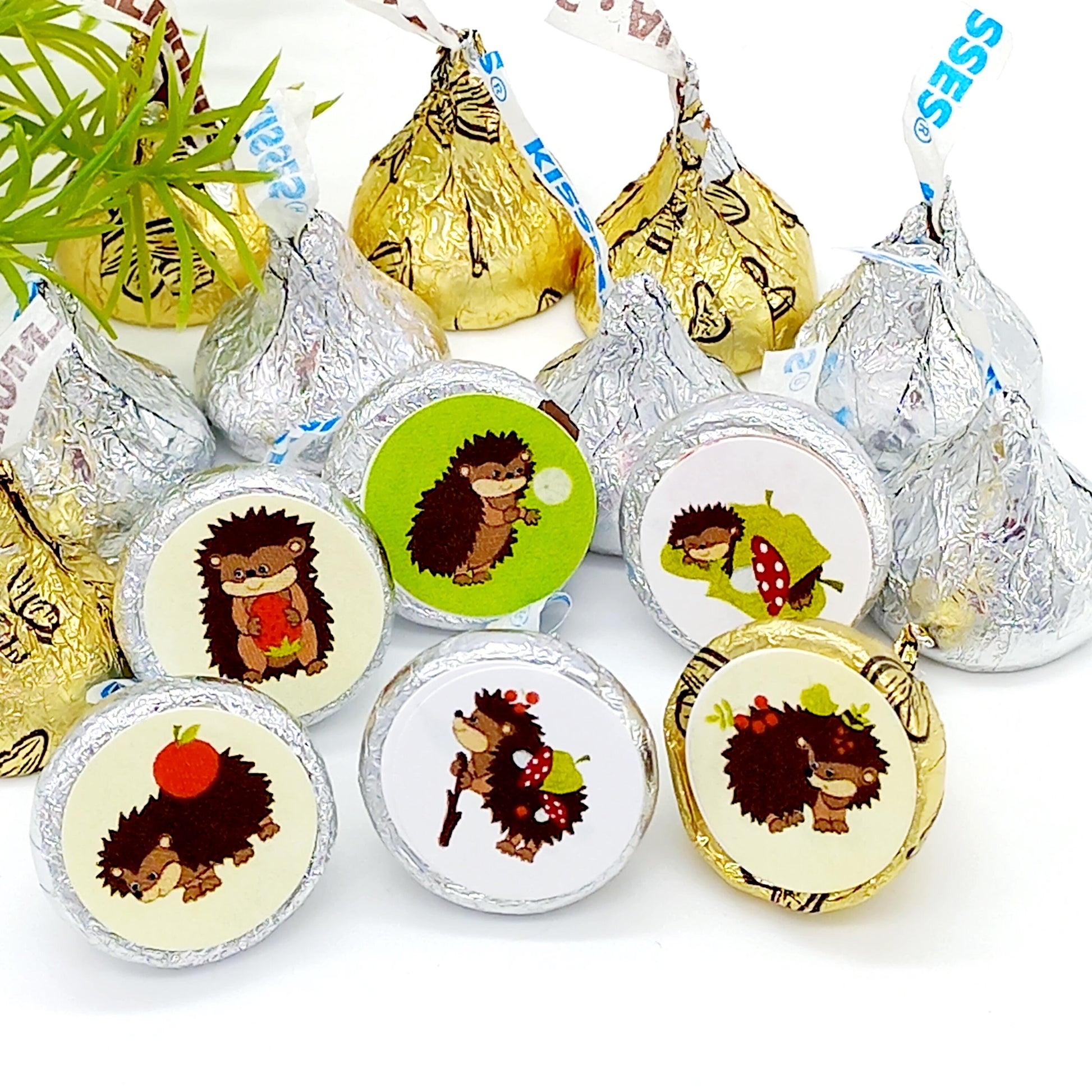 woodland baby shower candy bar labels