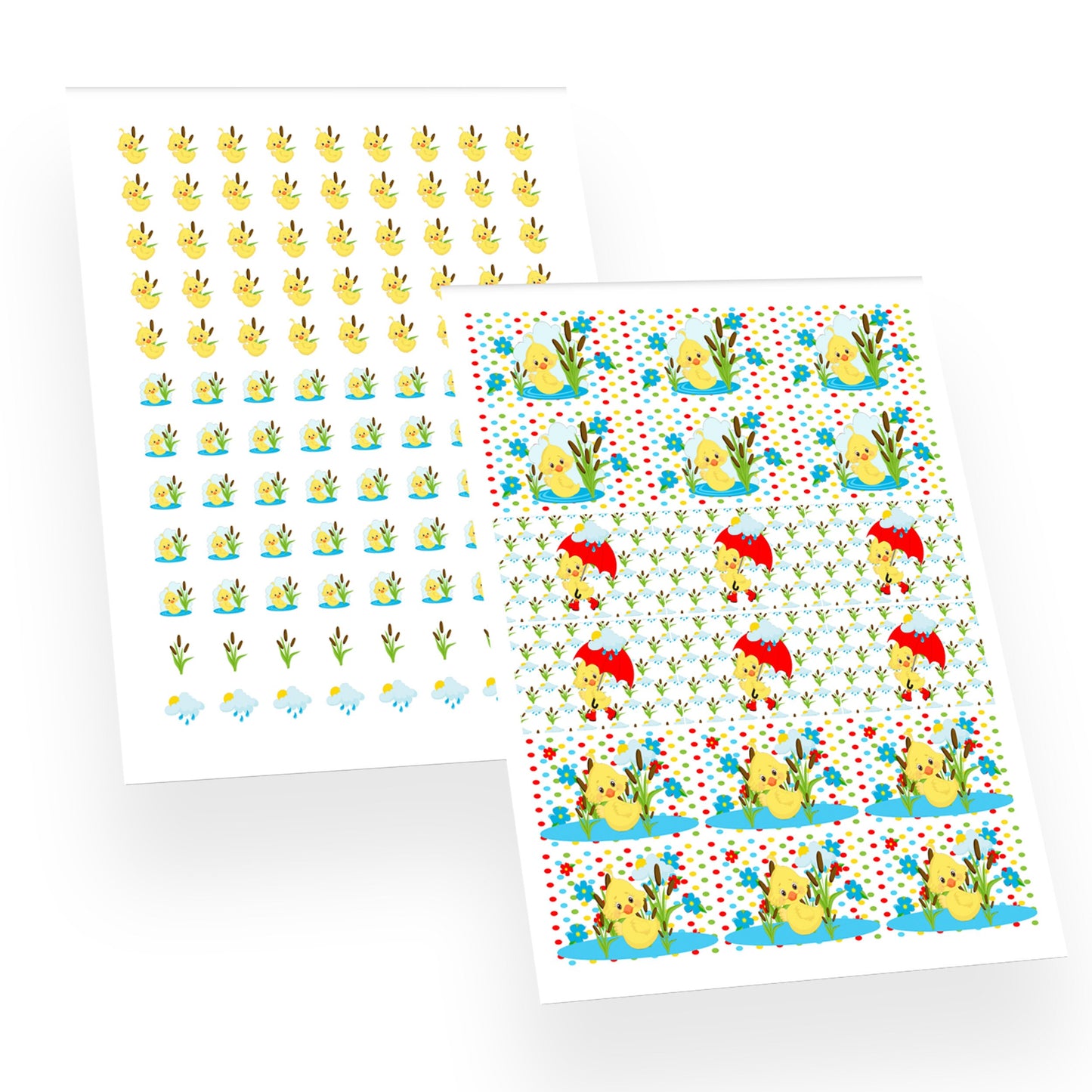 Little Duck Stickers Baby Shower Candy Buffet Labels, Duck Birthday Party Favors