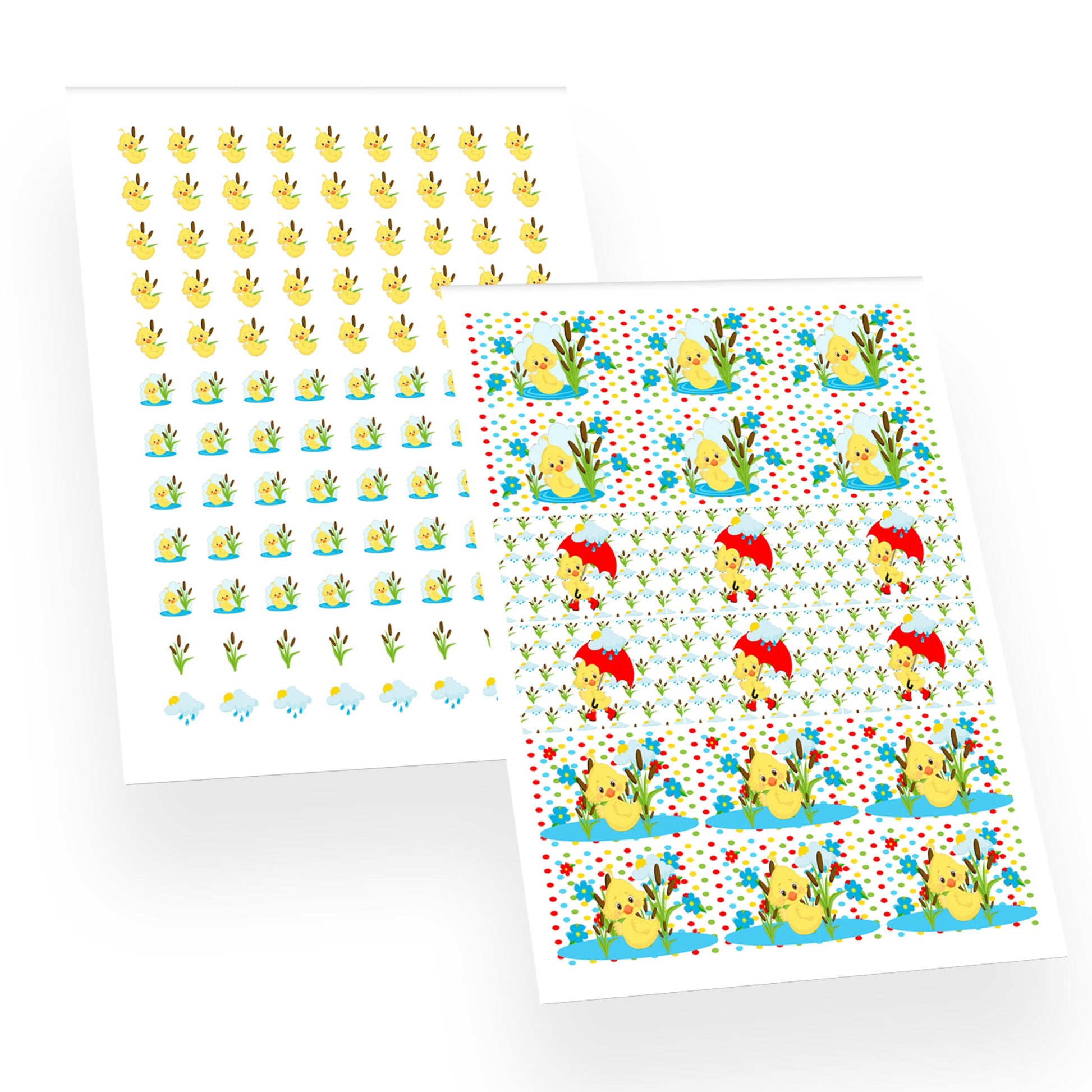 Little Duck Stickers Baby Shower Candy Buffet Labels, Duck Birthday Party Favors
