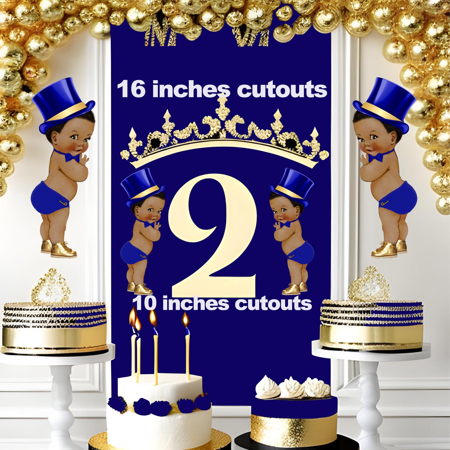 Little Man Cake Topper Centerpiece Cutouts, 1st Birthday Gentleman Table Party Decoration, Cake Diaper Baby Shower Topper