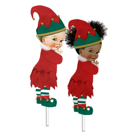 Christmas Gnome Girl Centerpieces Baby Shower Birthday New Year Winter Table Decoration Red Green