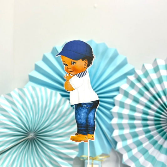 Denim Party Boy Jeans Centerpieces Birthday Baby Shower Table Diaper Topper Decoration
