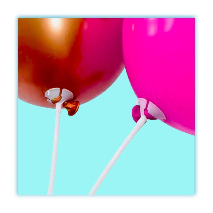 20 Colorful Balloon Sticks and Cups, Balloon Holder Sticks, Balloon Support Holder Outside Party Decoration