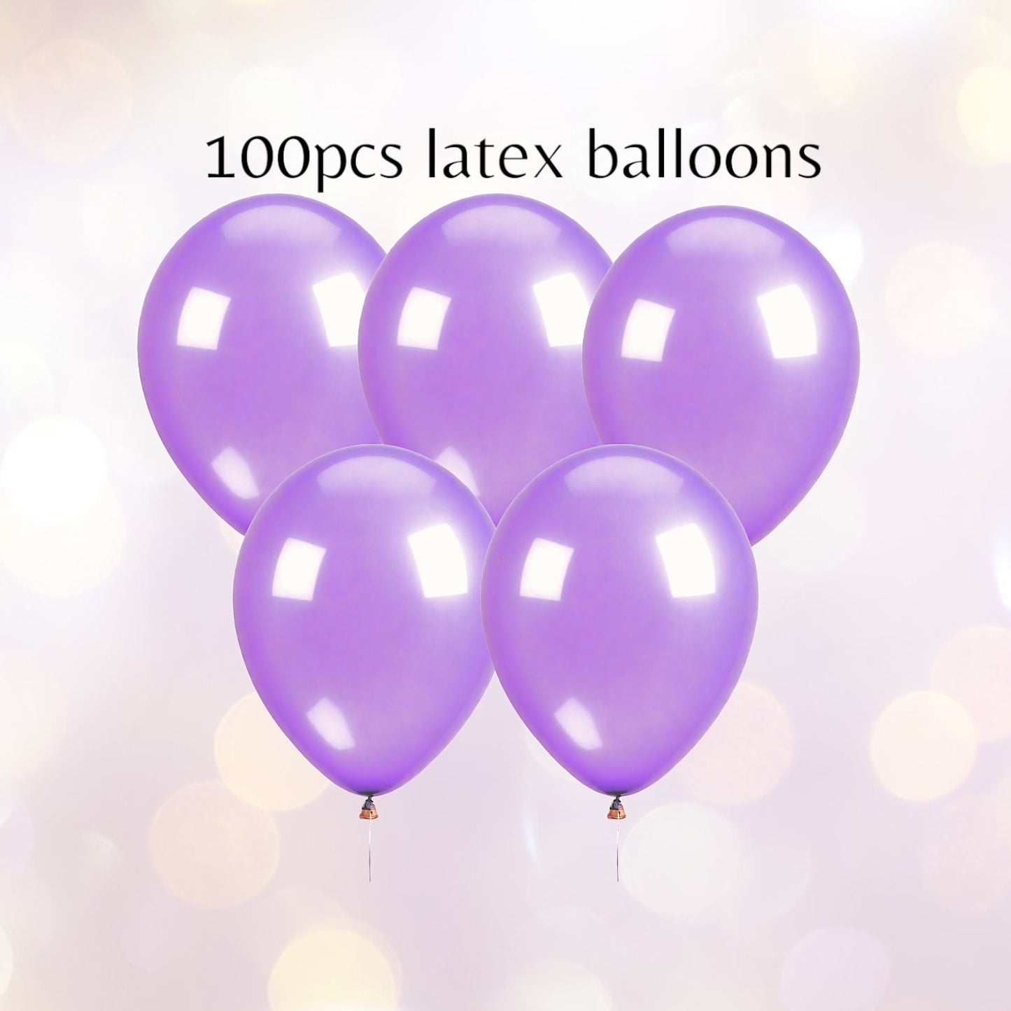 10" 100 Purple Balloons Wedding Birthday Baby Shower Party Decoration