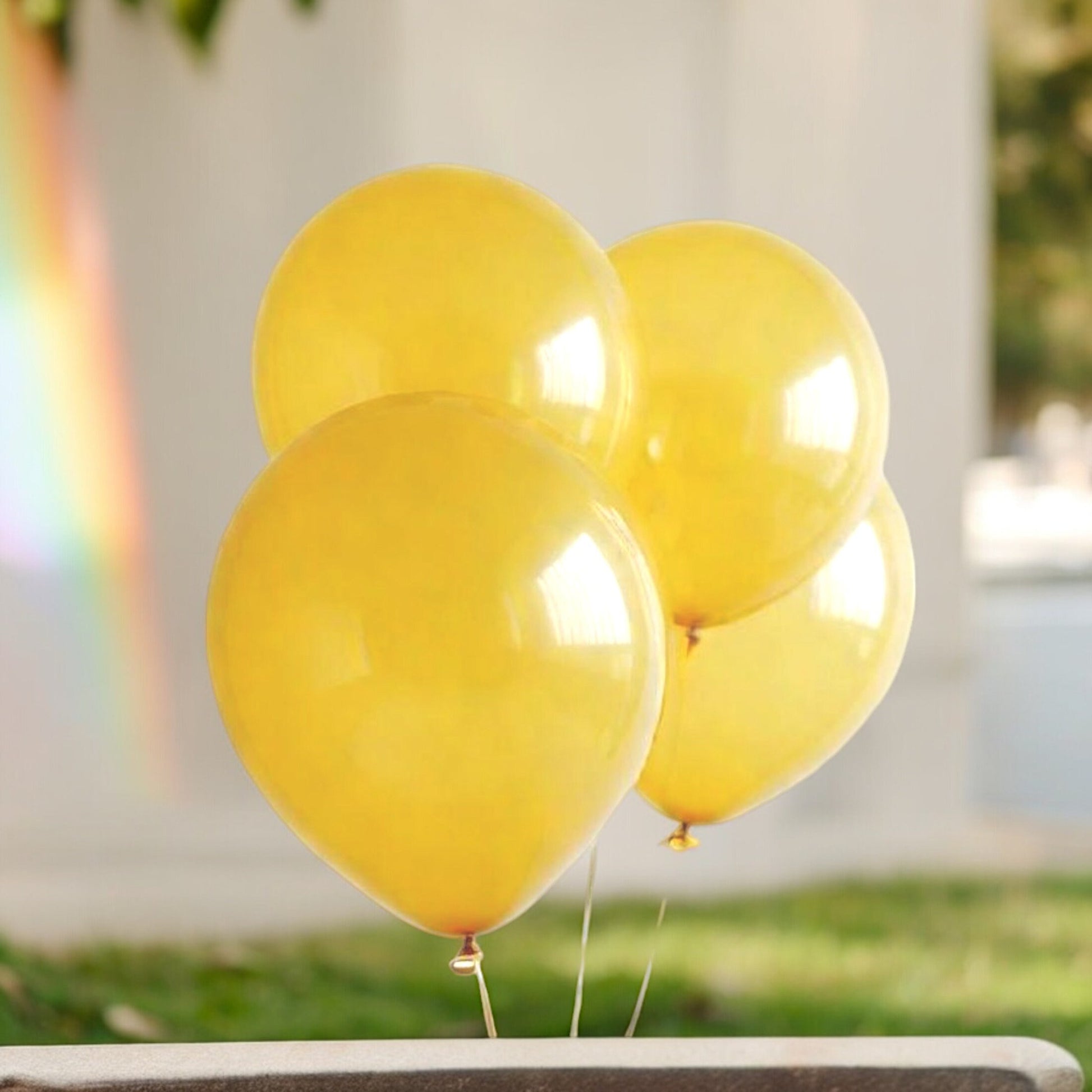 10" 100 Yellow Balloons Wedding Fiesta Birthday Baby Shower Party Decoration