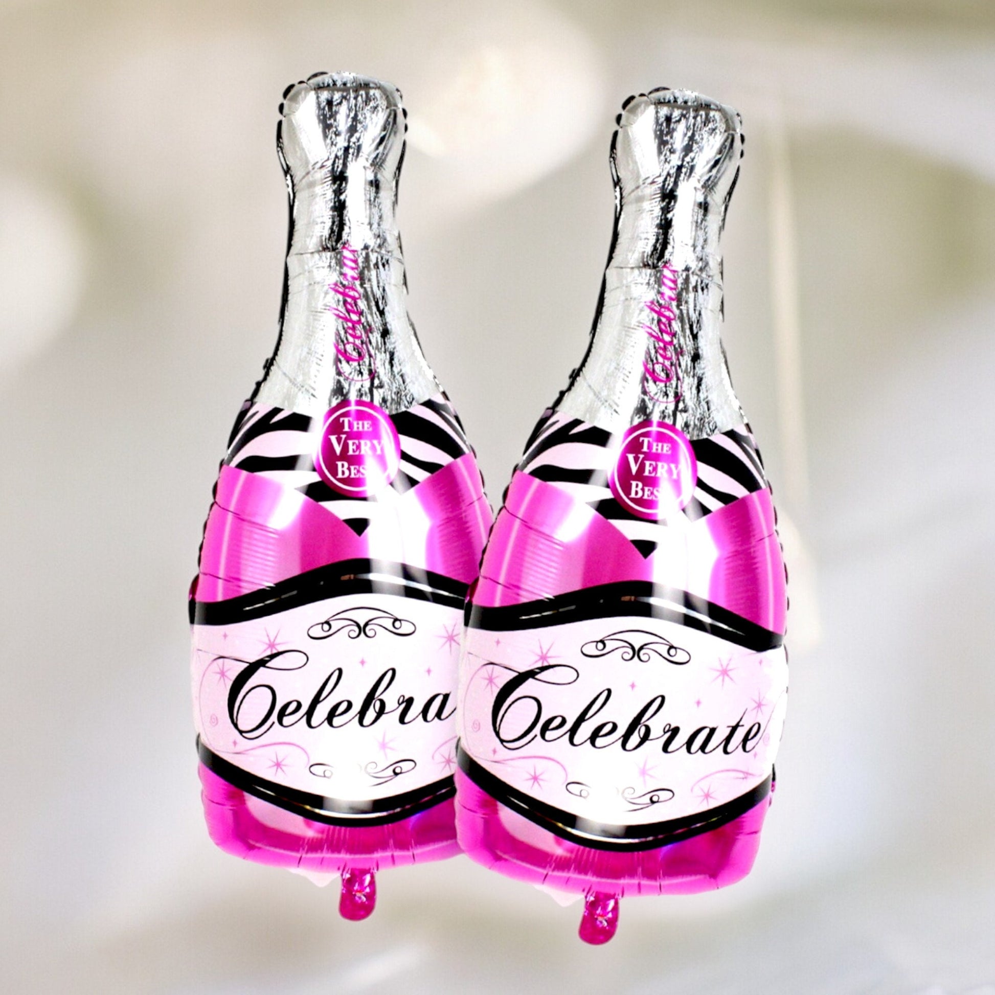 Pink Champagne Bottle Balloon Wedding Birthday Party Decoration, Valentine's Day Balloons