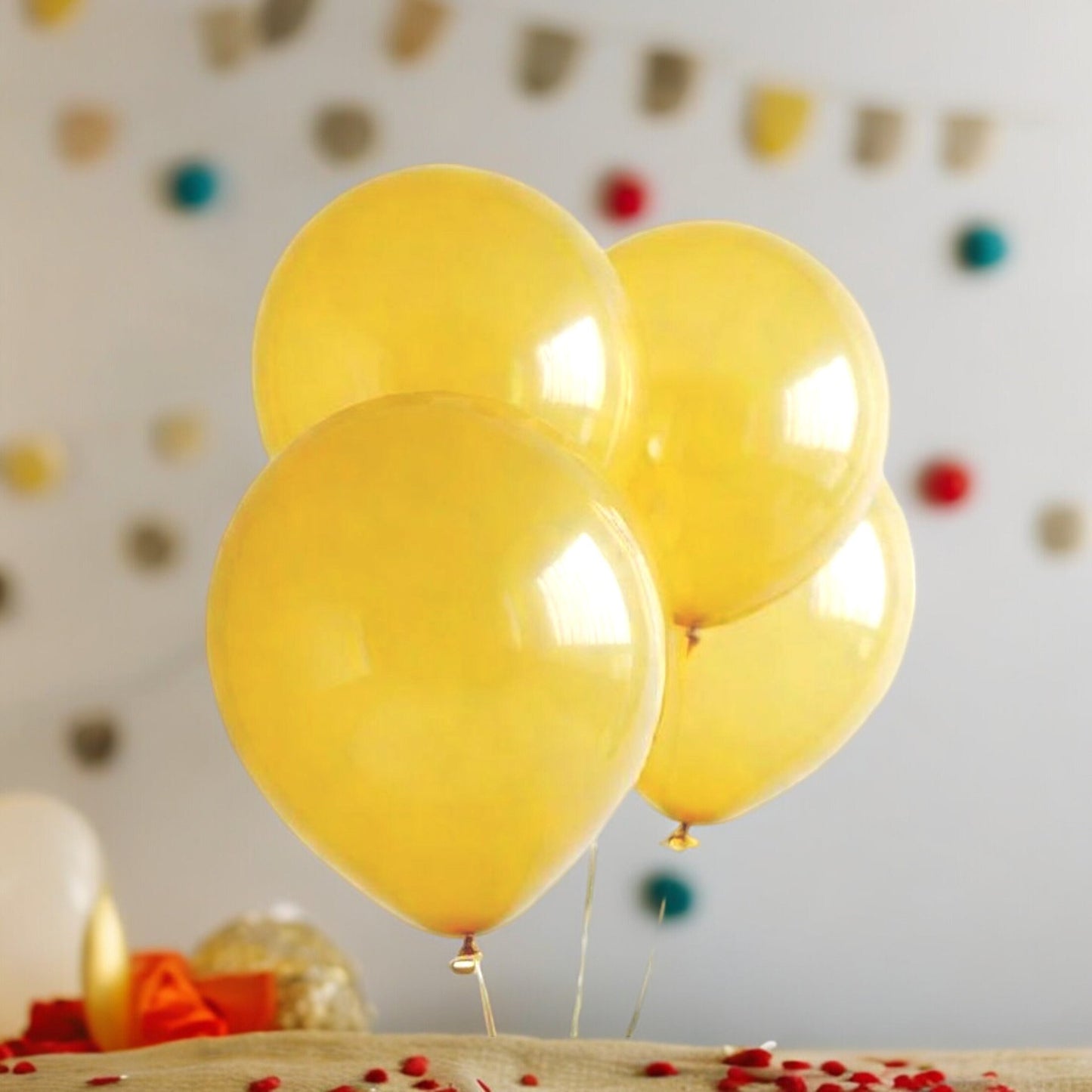 10" 100 Yellow Balloons Wedding Fiesta Birthday Baby Shower Party Decoration