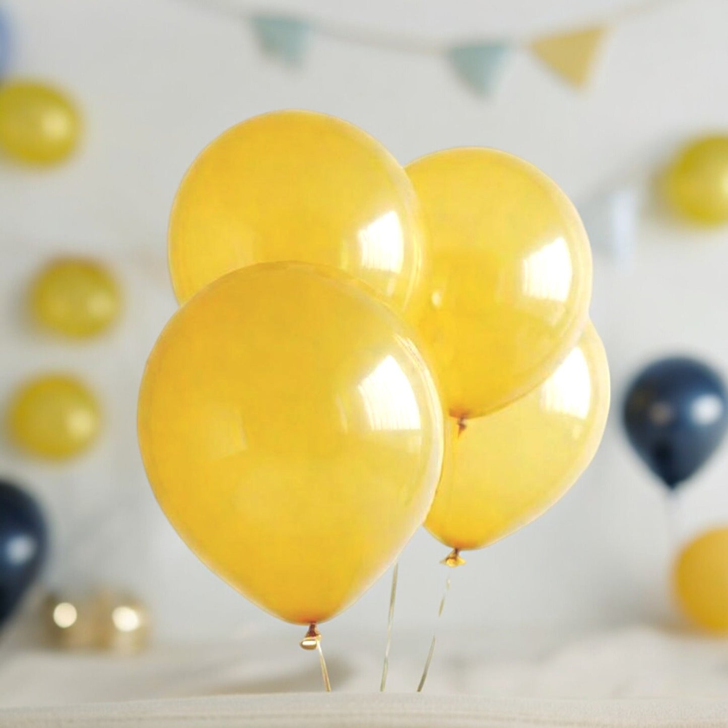 10" 100 Yellow Balloons Wedding Fiesta Birthday Baby Shower Party Decoration