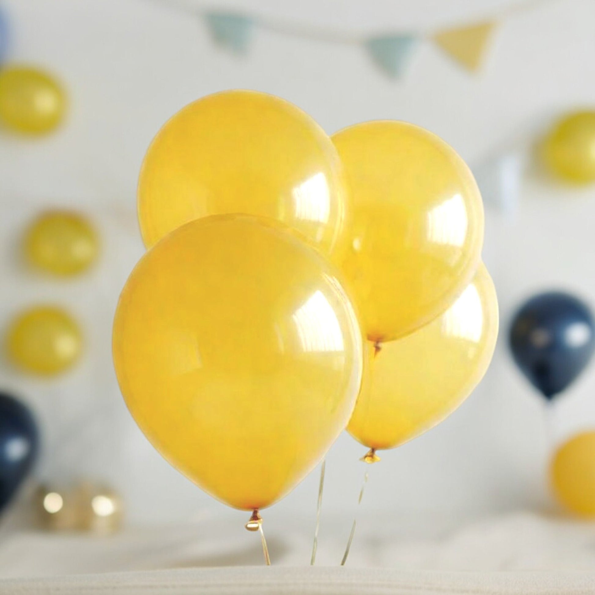 10" 100 Yellow Balloons Wedding Fiesta Birthday Baby Shower Party Decoration