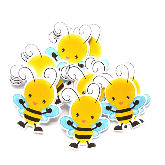 Boy Bee Cutouts Blue Wings Little Bee Baby Shower Birthday Decoration