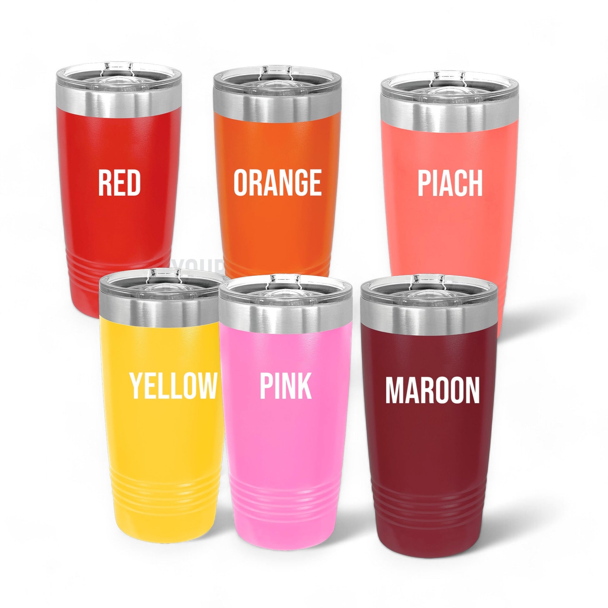 Personalized Text Company Logo Travel Tumbler Cup Water Bottle, Corporate Custom Name Laser Engraved Tumbler, Stainless Steel Coffee Mug