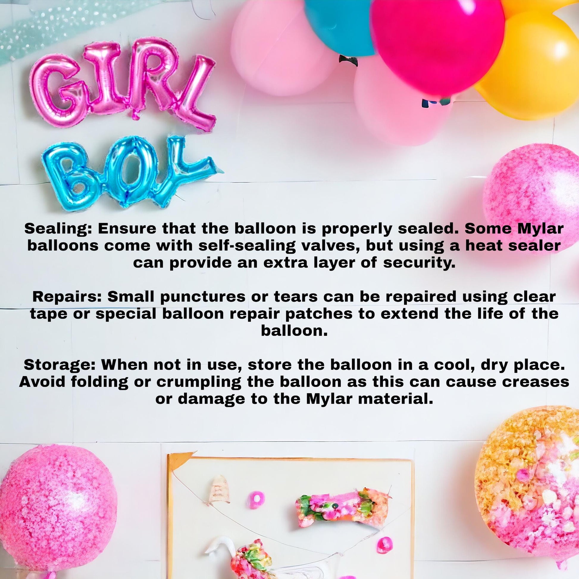 Gender Neutral Baby Shower Balloons Boy Girl Foil Mylar Balloons, Unisex Baby Shower Party Decoration