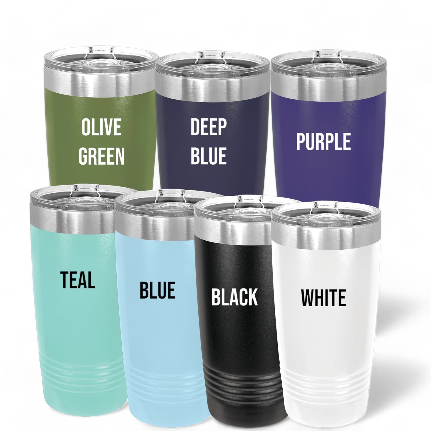 Personalized Text Company Logo Travel Tumbler Cup Water Bottle, Corporate Custom Name Laser Engraved Tumbler, Stainless Steel Coffee Mug