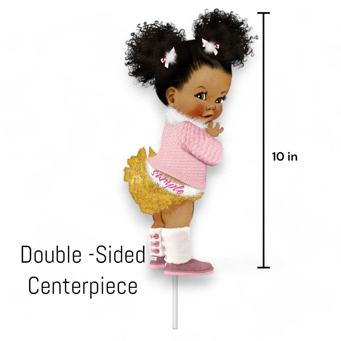 Christmas Gnome Girl Centerpieces Baby Shower Birthday New Year Winter Table Decoration Red Green