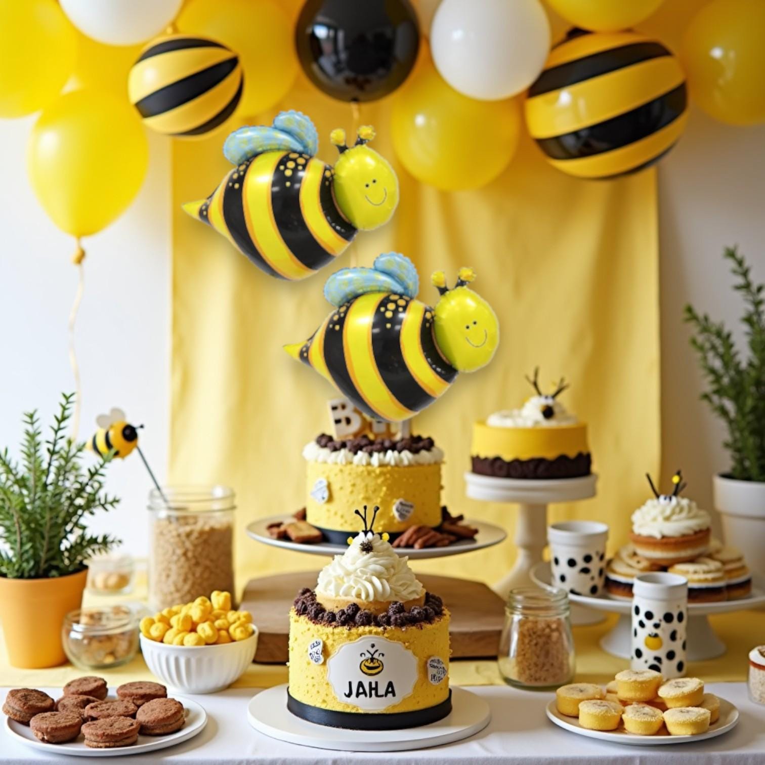 Little Bee 2pcs Balloons 25" x 30" Baby Shower Birthday Decoration