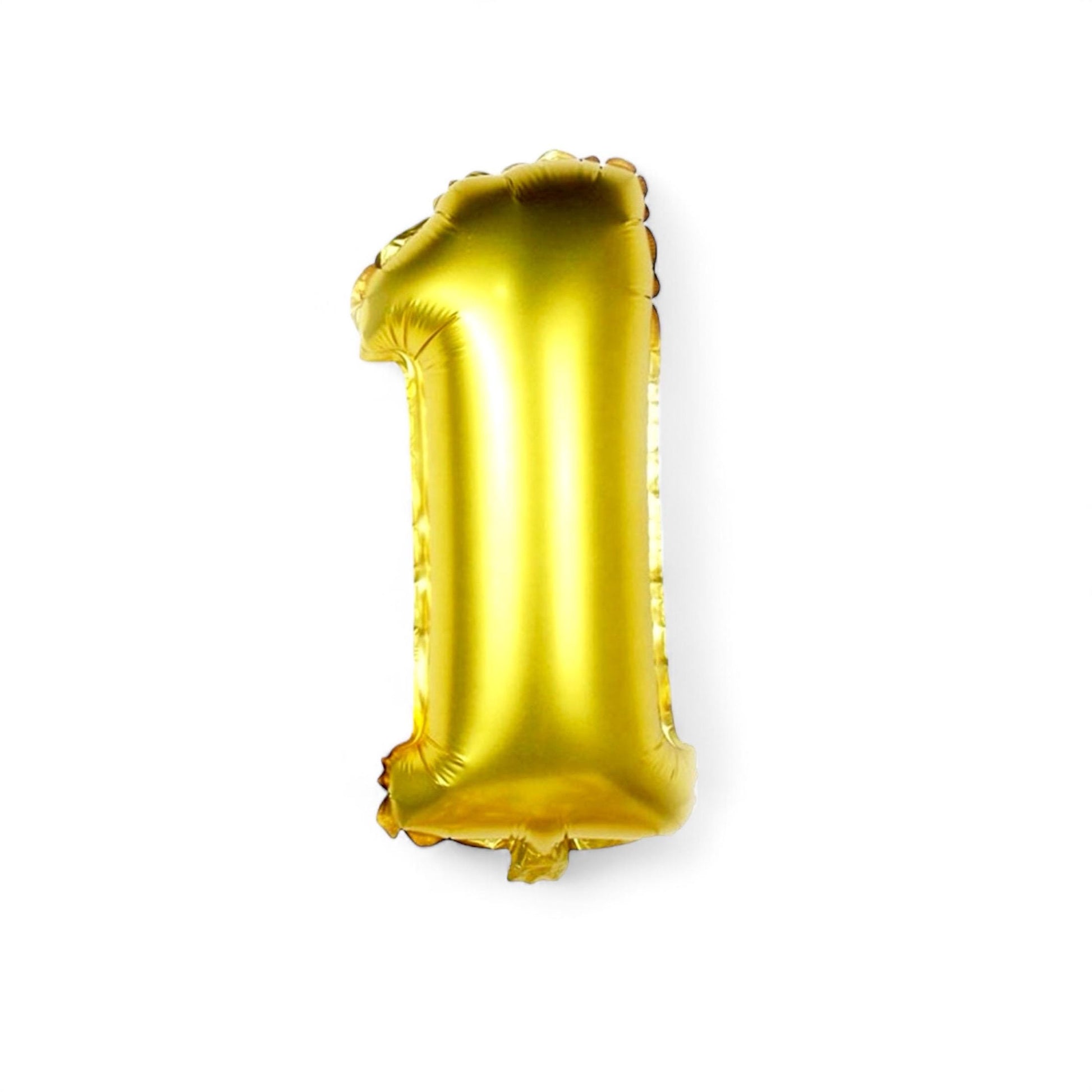 Giant Gold Number One First Birthday Balloons 32 inches