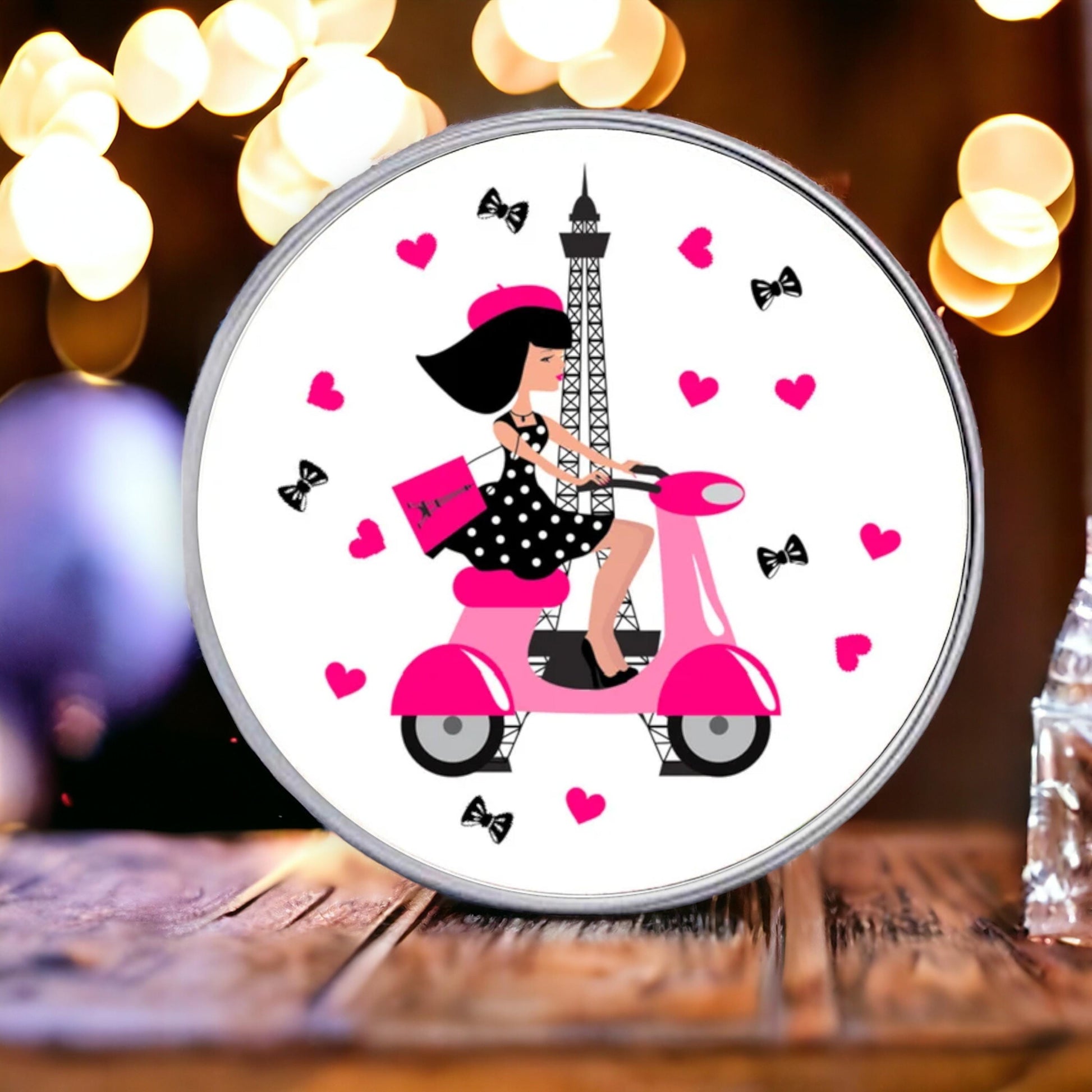 Paris Birthday Party Favor Labels Stickers, France Eiffel Tower Theme Decoration, 16th Birthday