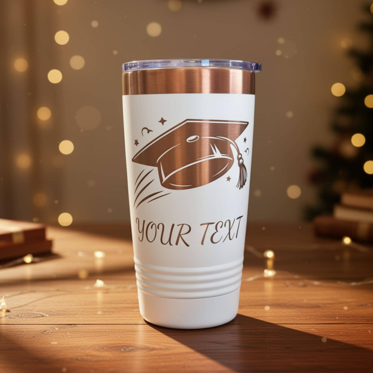 Personalized Graduation Tumbler – Class of 2026 Laser Engraved Cup