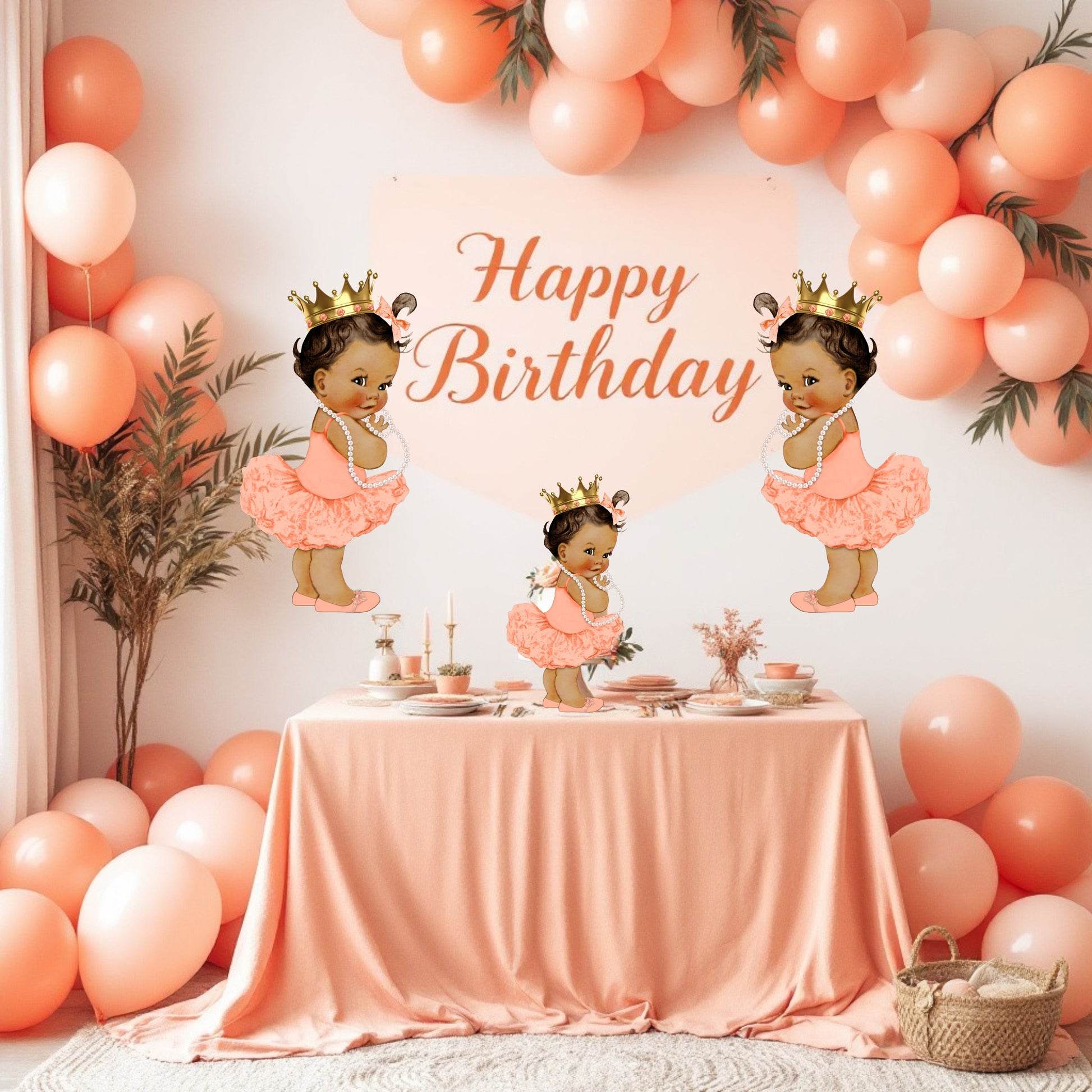 Princess Peach Cutouts Centerpieces Ballerina