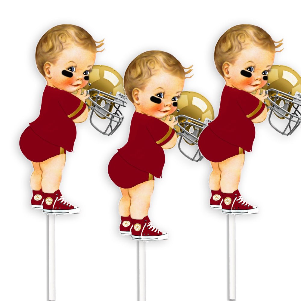 3 Little Prince Football with Gold Helmet --