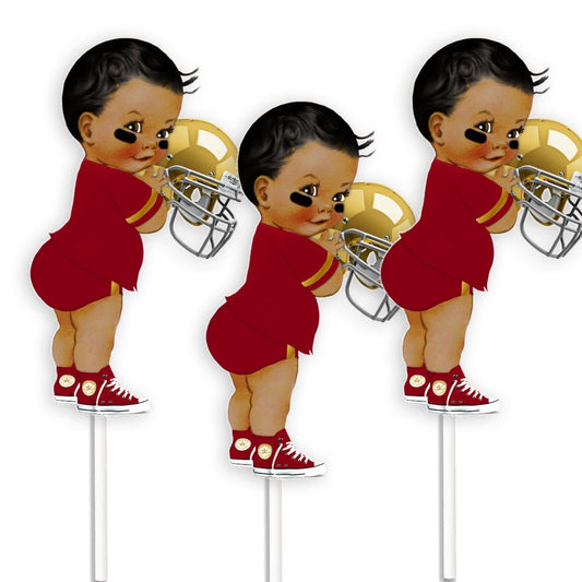 3 Little Prince Football with Gold Helmet --