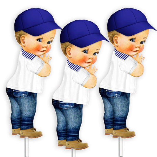 Boy Jeans Centerpieces Baby Shower Birthday Denim Table Decor --