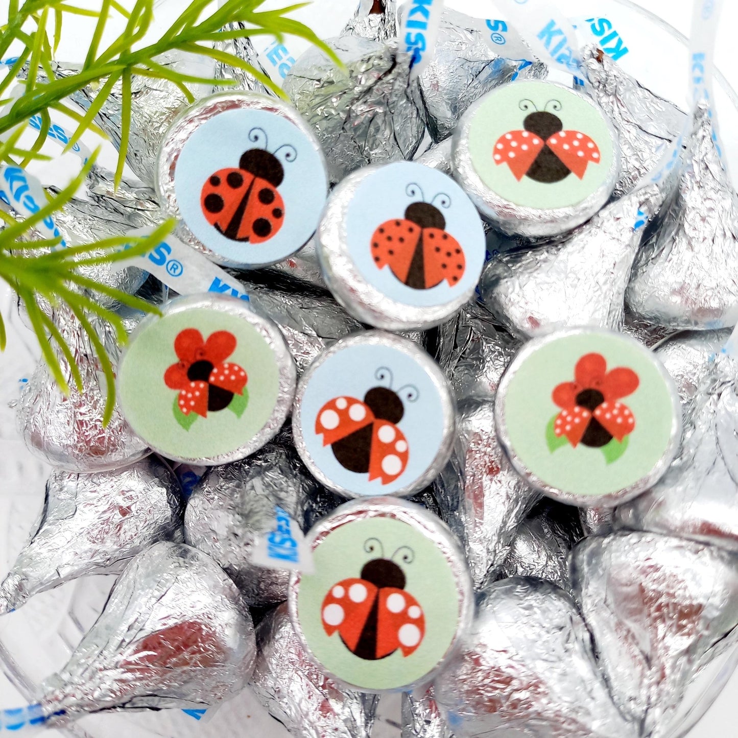 Ladybug Candy Labels Baby Shower First Birthday Party Decoration -baby shower-candy labels