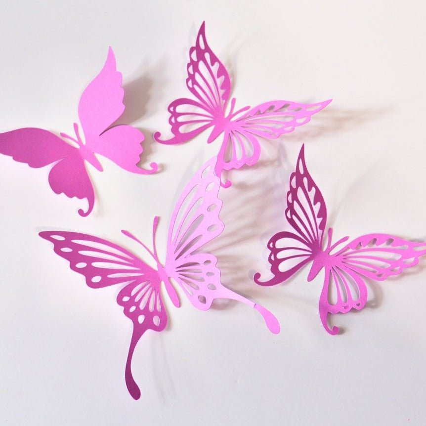 Wall Paper Butterfly Decals Stickers for Girl Room Decoration -baby room butterfly-butterfly