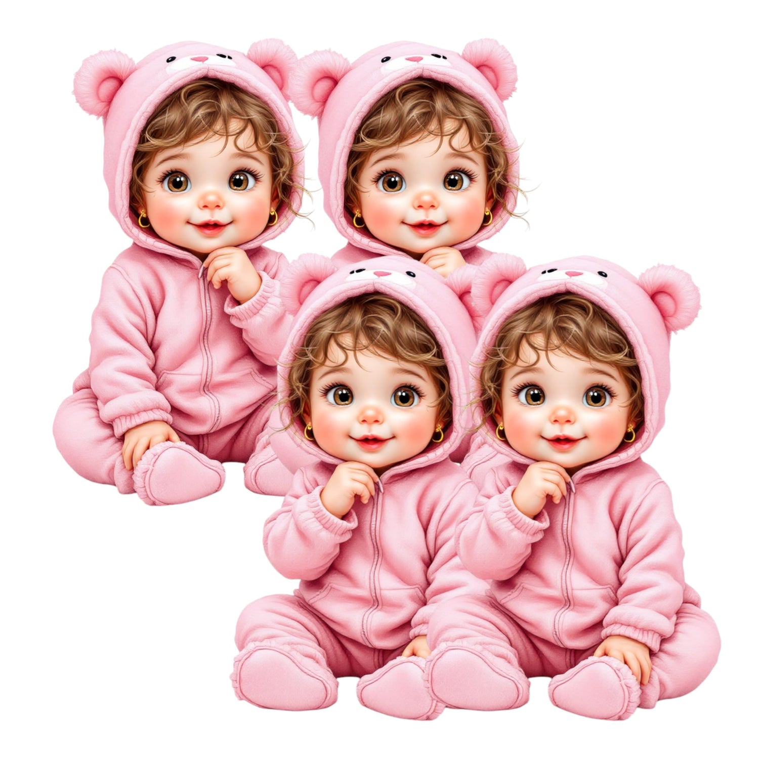 Girl Baby Shower | Birthday Centerpieces Cutouts