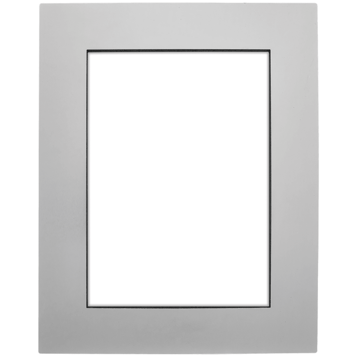 Gray aluminum photo frame 5x7 blank