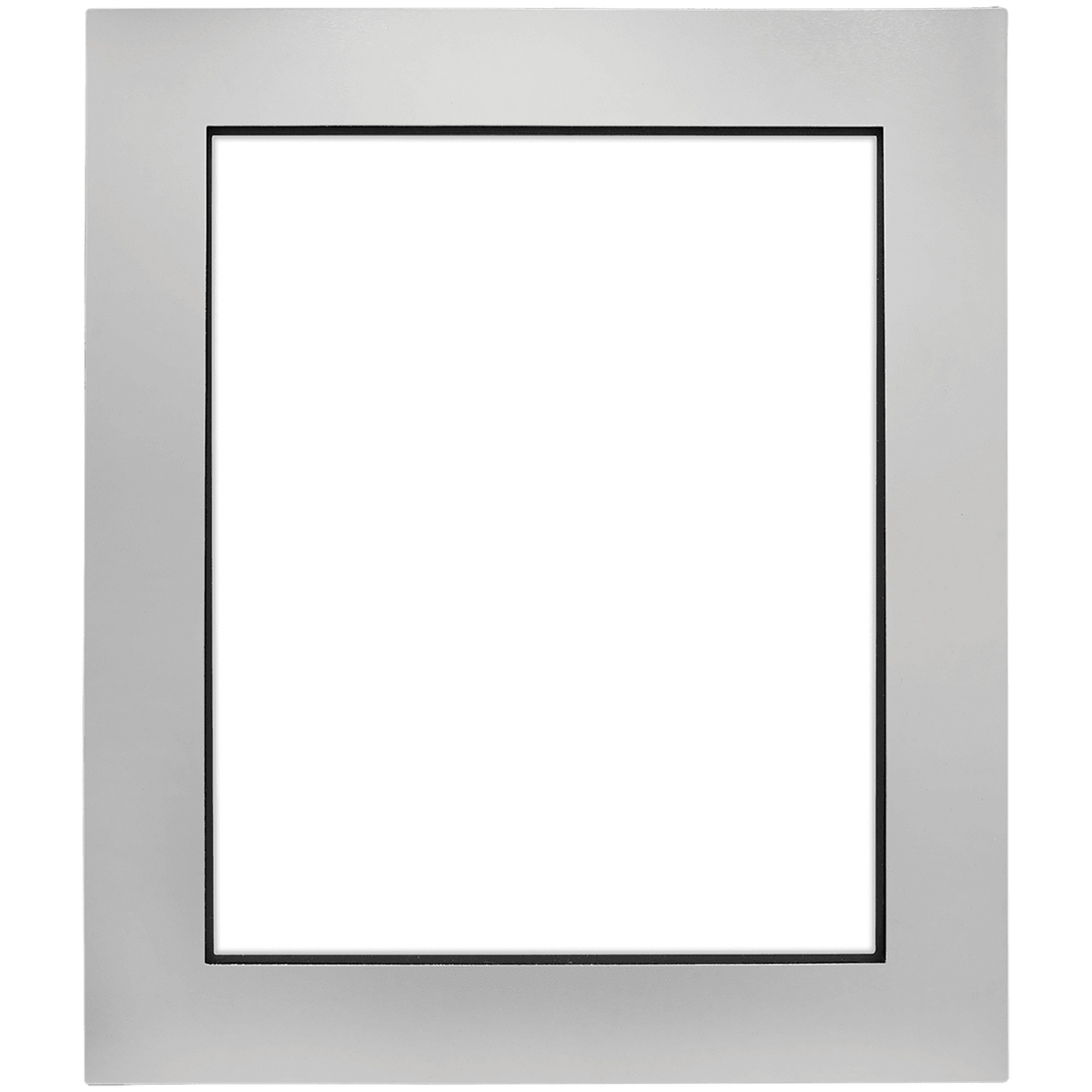 Gray aluminum photo frame 8x10 blank
