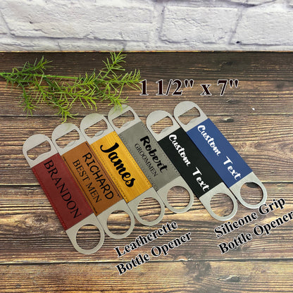 Bottle Opener Personalized Custom Text Logo Laser Engraved