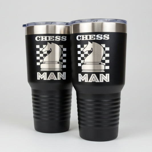 Chess Lovers Tumbler 30 Oz Laser Engraved
